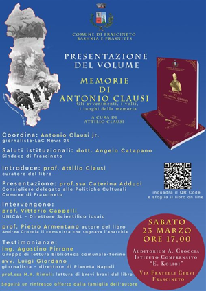 Presentazione del Volume "Memorie di Antonio Clausi"